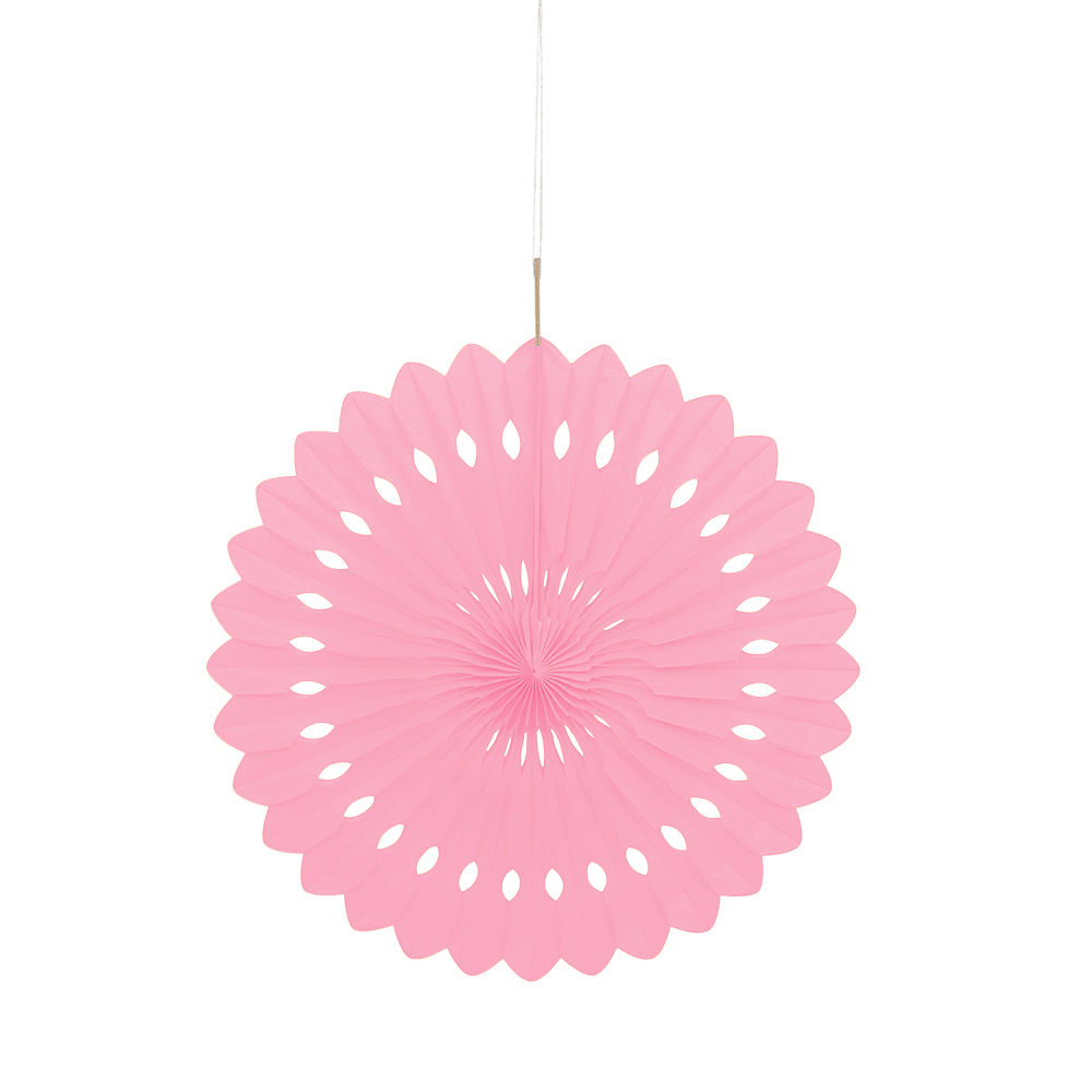 SALE Fcher / Rosette aus Papier, Raumdeko zum Aufhngen, Gre: ca. 40 cm, Farbe: Rosa