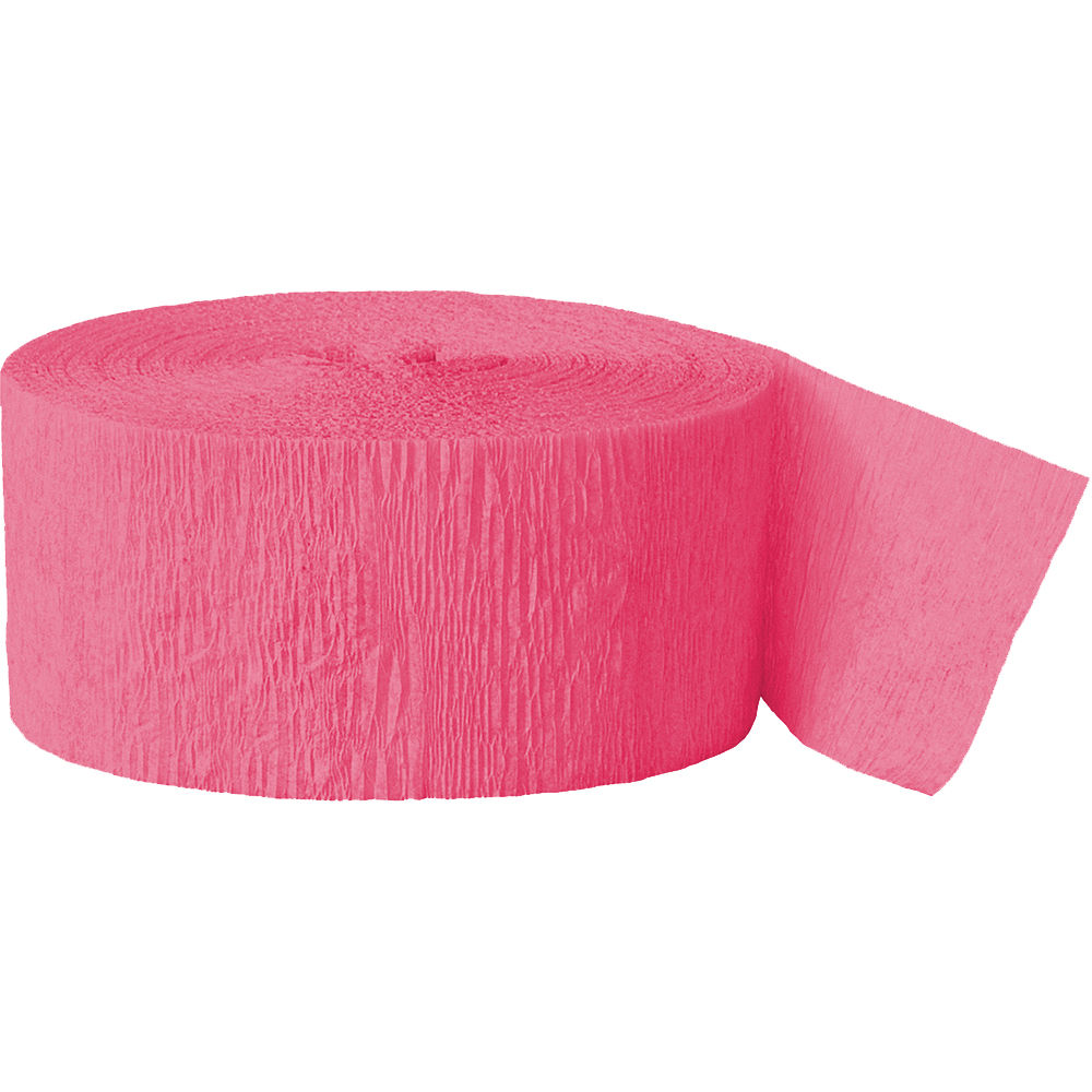 Krepp-B�nder, 10m x 5 cm, schwer entflammbar, pink