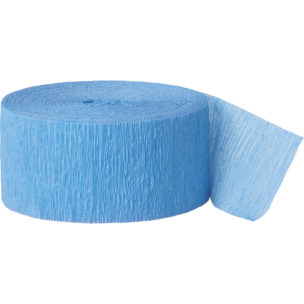 SALE Kreppband / Krepppapier, L�nge: ca. 24 m, Farbe: Hellblau