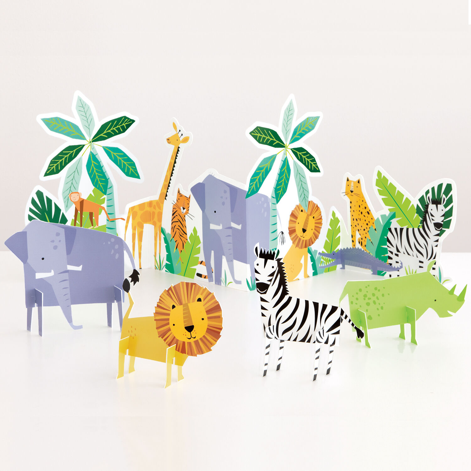 SALE Tischdeko Tier Safari, 5-teilig