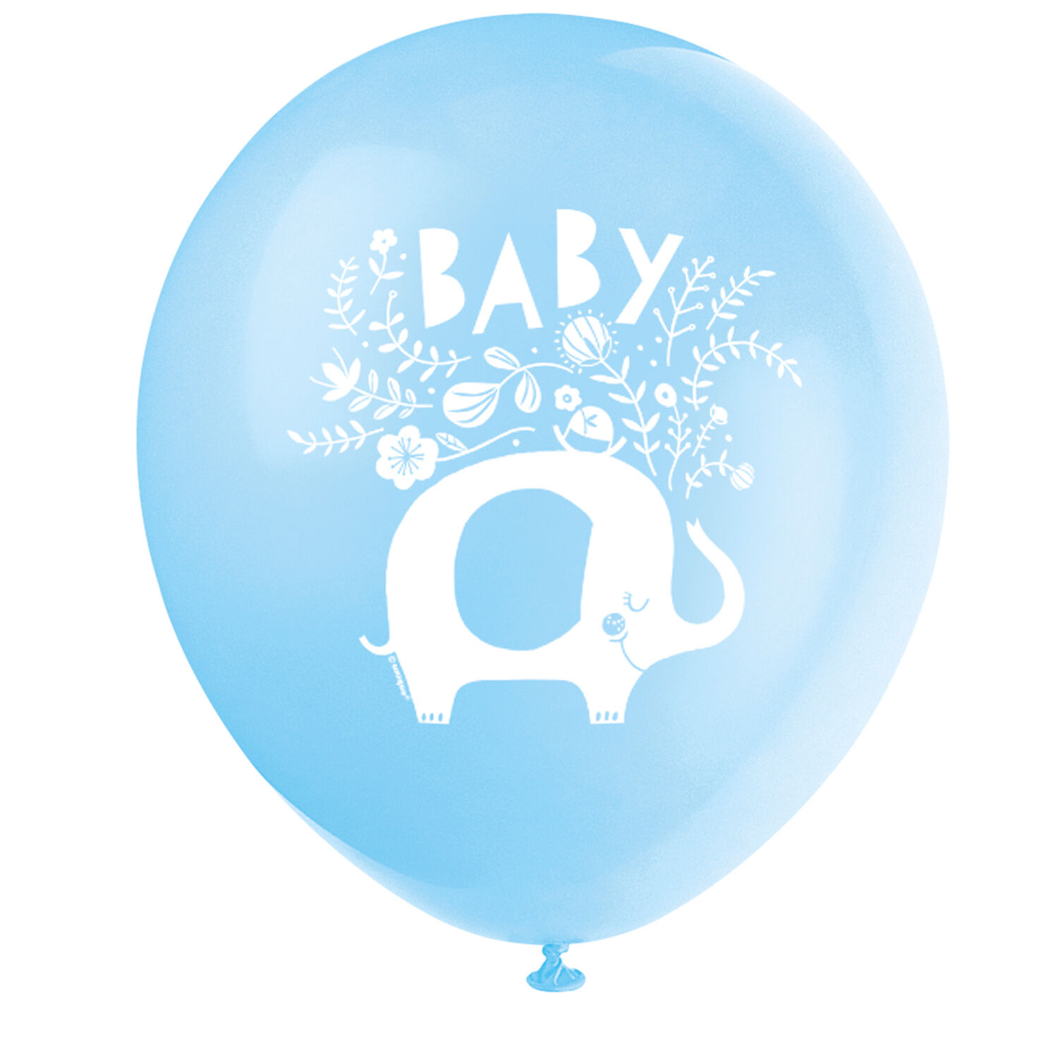 SALE Luftballons Babyparty blauer Elefant, 30cm, 8 Stck