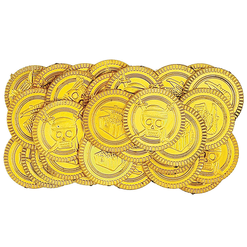 Mitgebsel / Gastgeschenk fr Kindergeburtstag Partyspiele / Spielzeug, Schatz Mnzen, 30 Stck