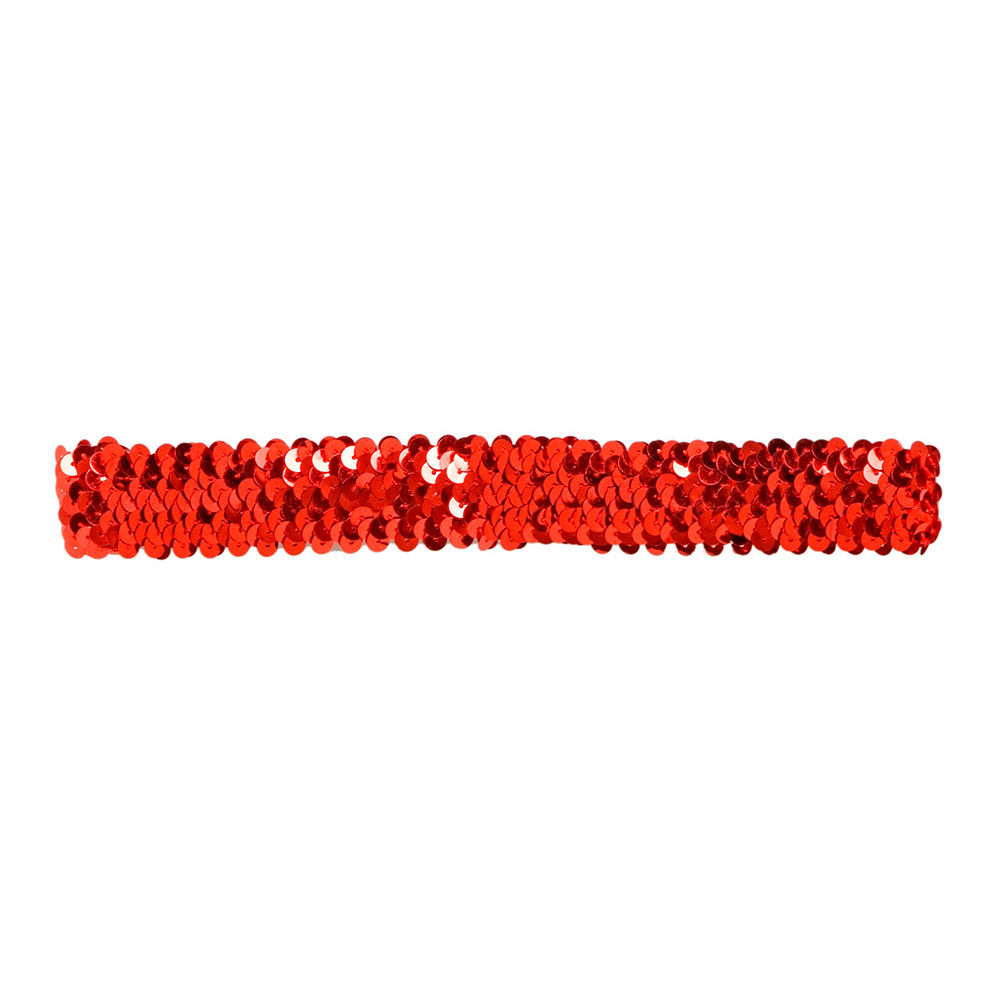 Stirnband aus Pailletten, rot Bild 2