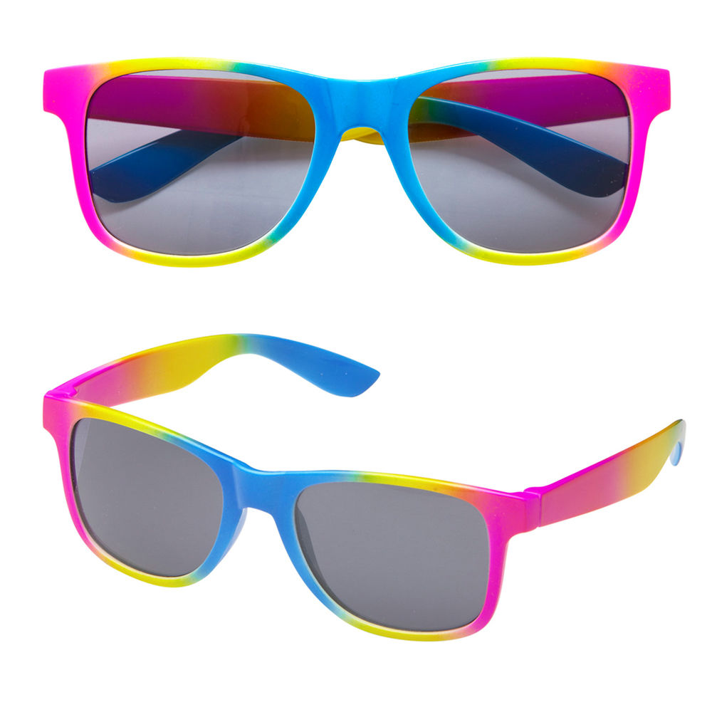 Brille Neon Regenbogen