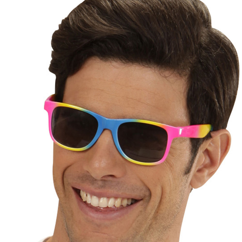 Brille Neon Regenbogen Bild 2