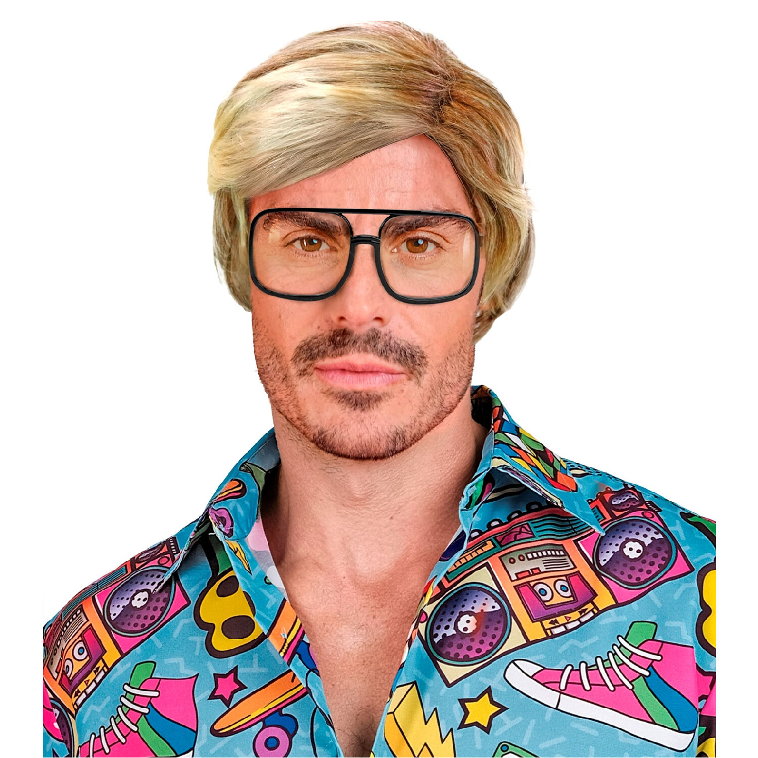 NEU Percke Serienmrder, Seitenscheitel, blond Bild 2