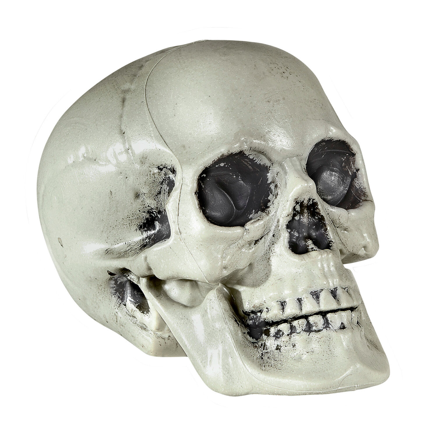 Deko-Figur Totenkopfschdel, 21cm, Kunststoff