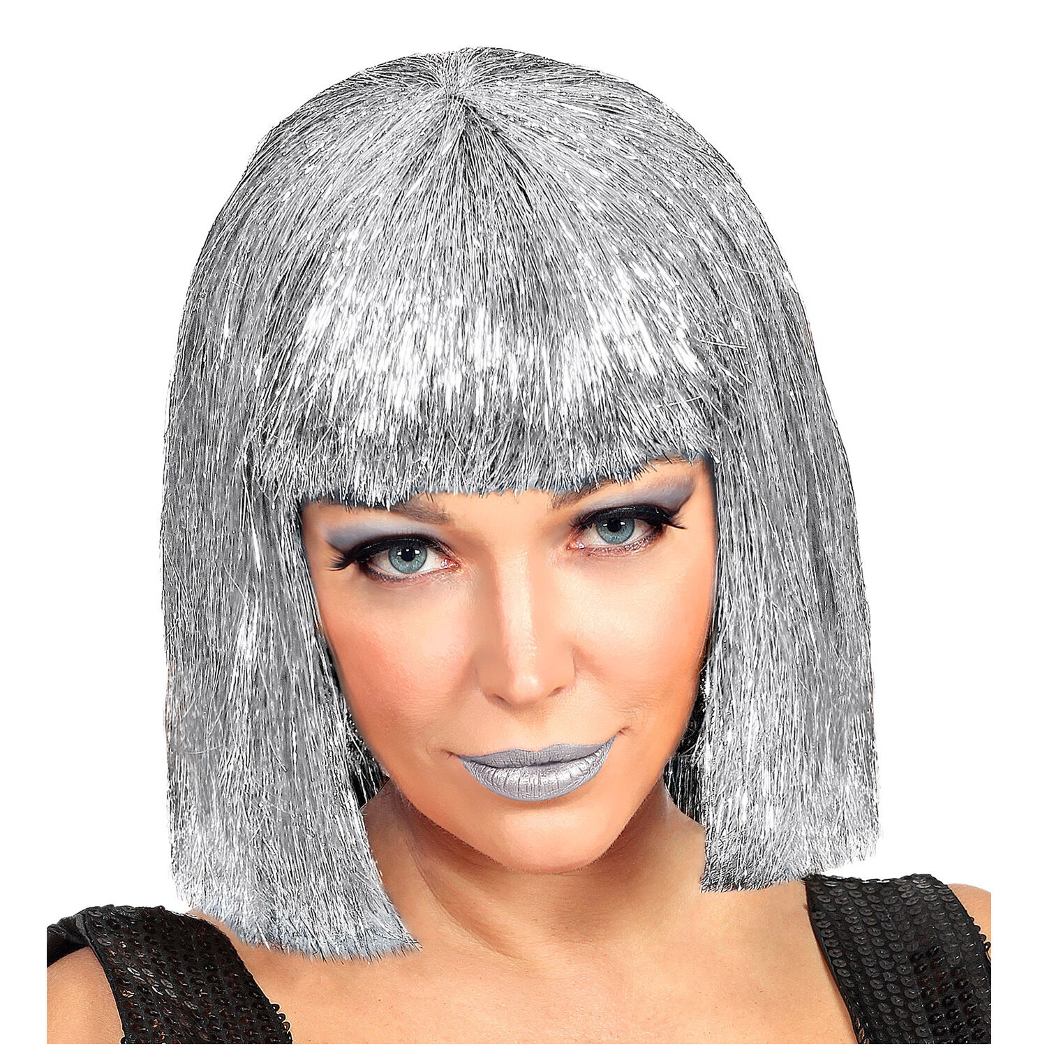 NEU Percke Glitterfolie, silber Bild 2