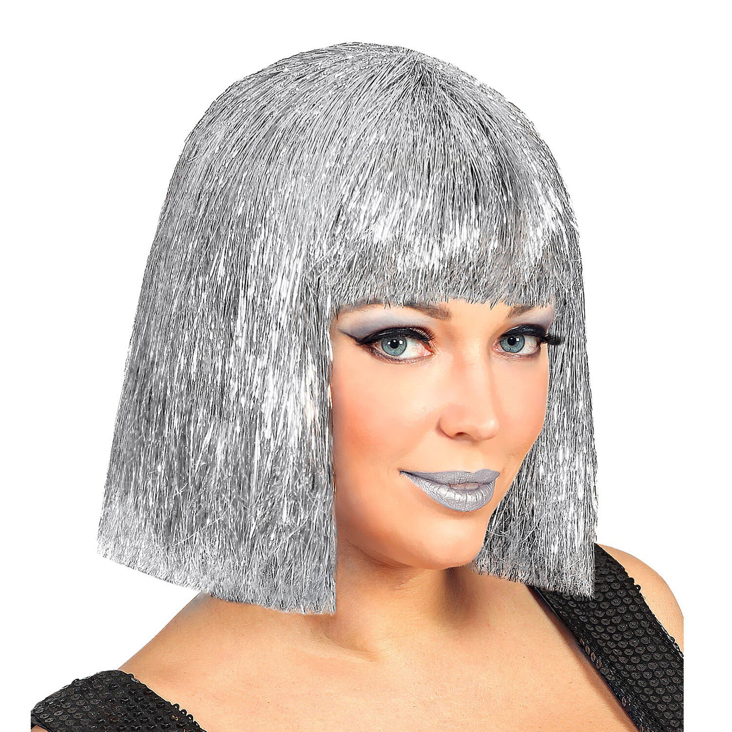 NEU Percke Glitterfolie, silber Bild 3