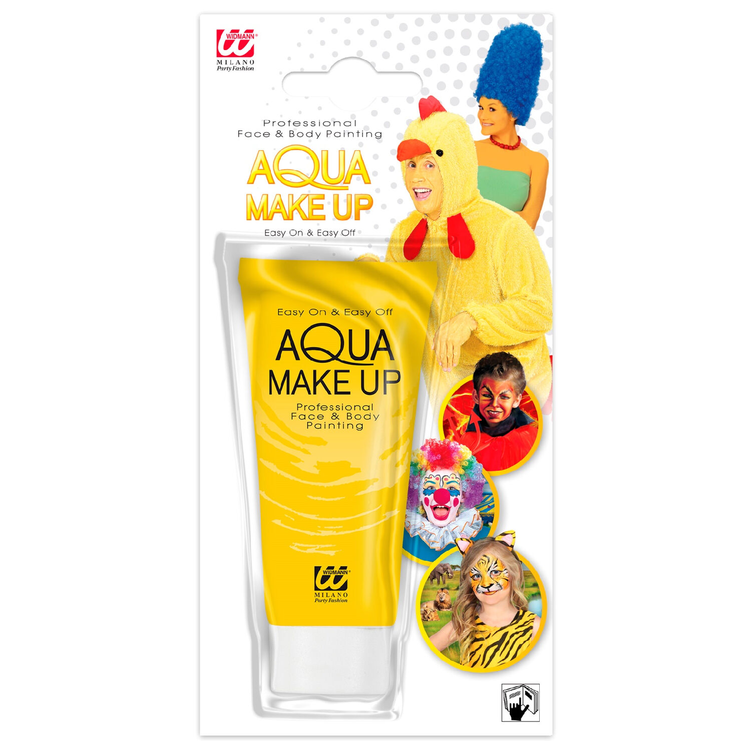 NEU Profi-Aqua-Schminke auf Wasserbasis, fr Karneval, Kinderschminken & Theater, 30 ml, Gelb Bild 2