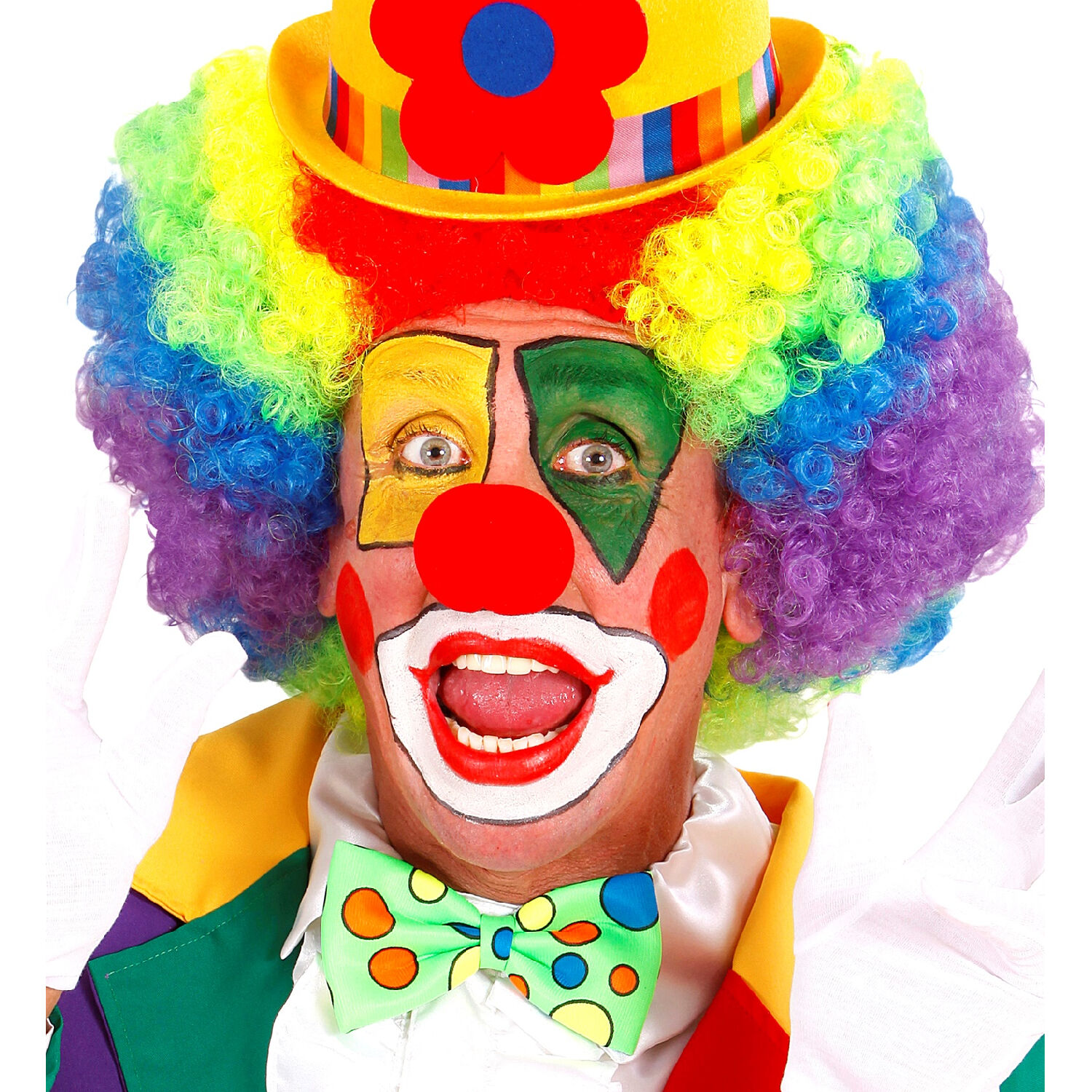 NEU Schminkset Clown, mit 4 Schminkstiften, Make-Up und Pinsel Bild 3