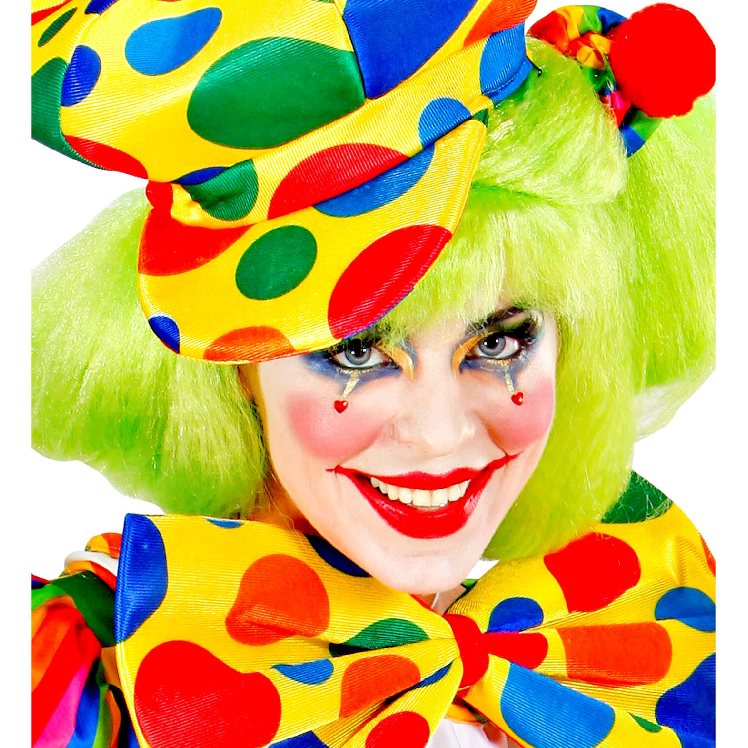 NEU Schminkset Clown, mit 4 Schminkstiften, Make-Up und Pinsel Bild 4