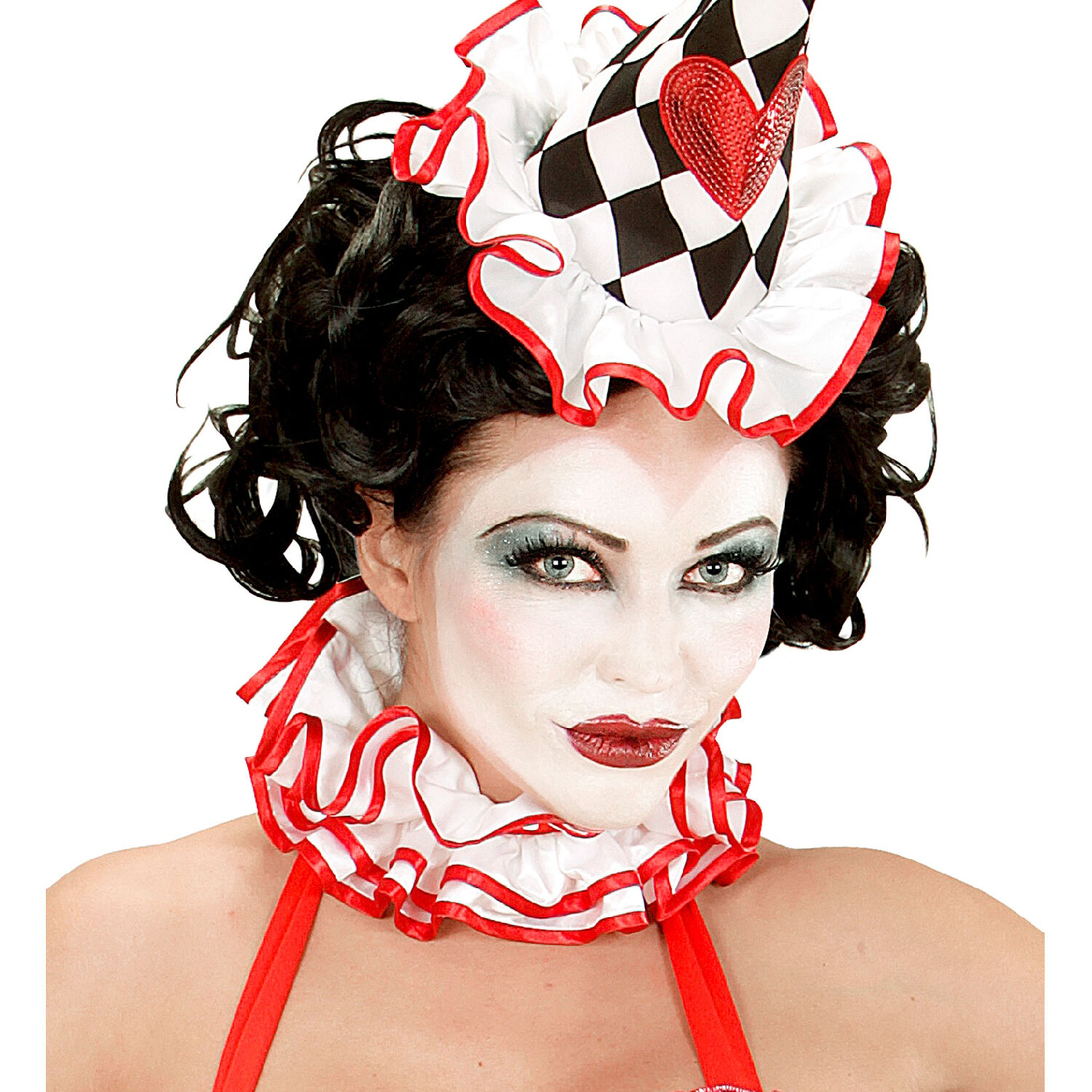 NEU Schminkset Schwarz-Wei, mit 4 Schminkstiften, Make-Up und Pinsel Bild 4