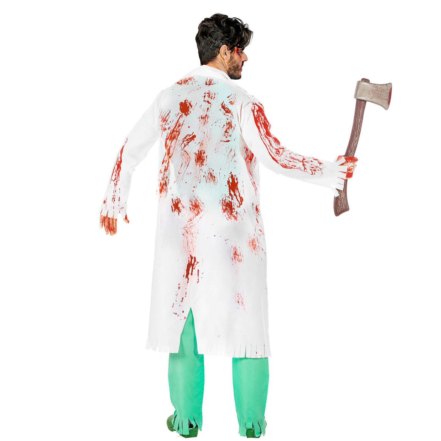 NEU Herren-Kostm Zombie-Arzt, mit Kittel, Hemd, Hose und Handschuhen, Gr. M-L Bild 4