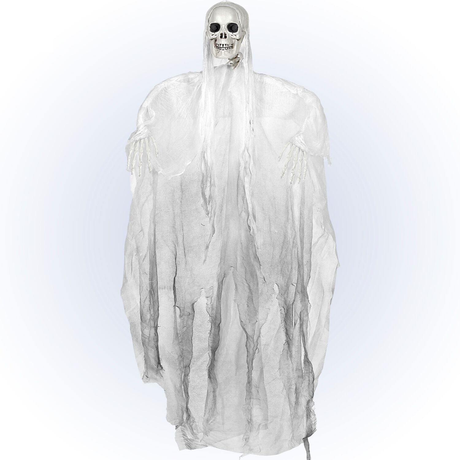 NEU Halloween-Figur SENSENMANN, Lnge: 153 cm, Wei