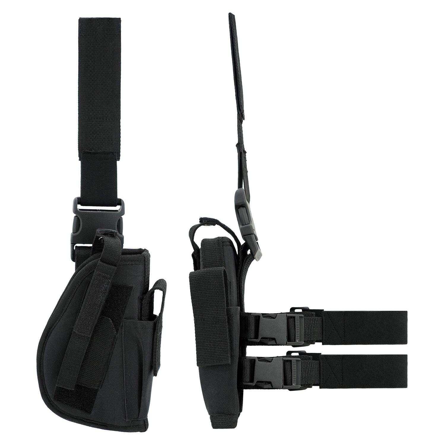 NEU Kostm-Zubehr Pistolen-Holster frs Bein, schwarz
