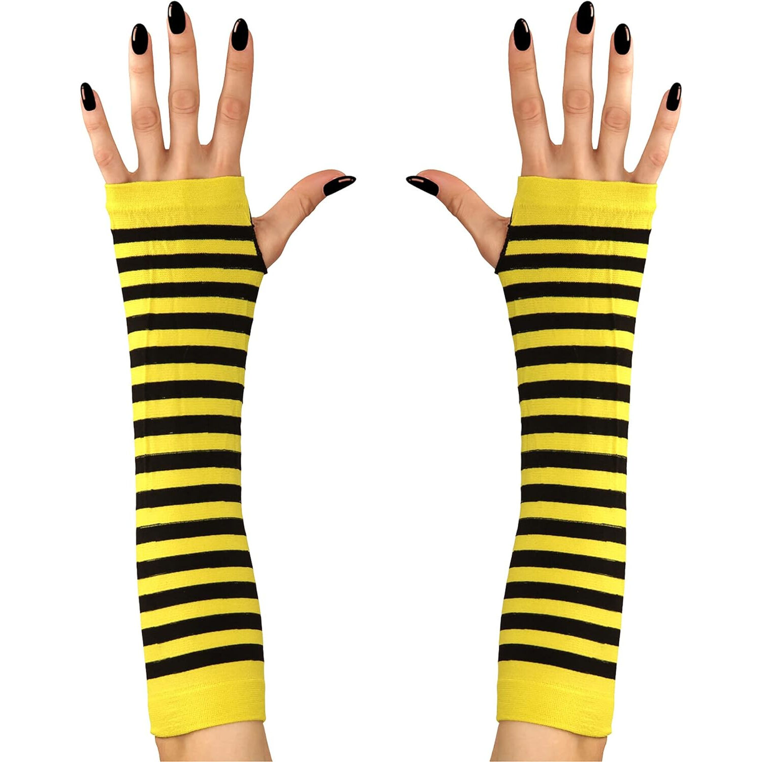 NEU Fingerlose Handschuhe / Stulpen Biene, 33 cm