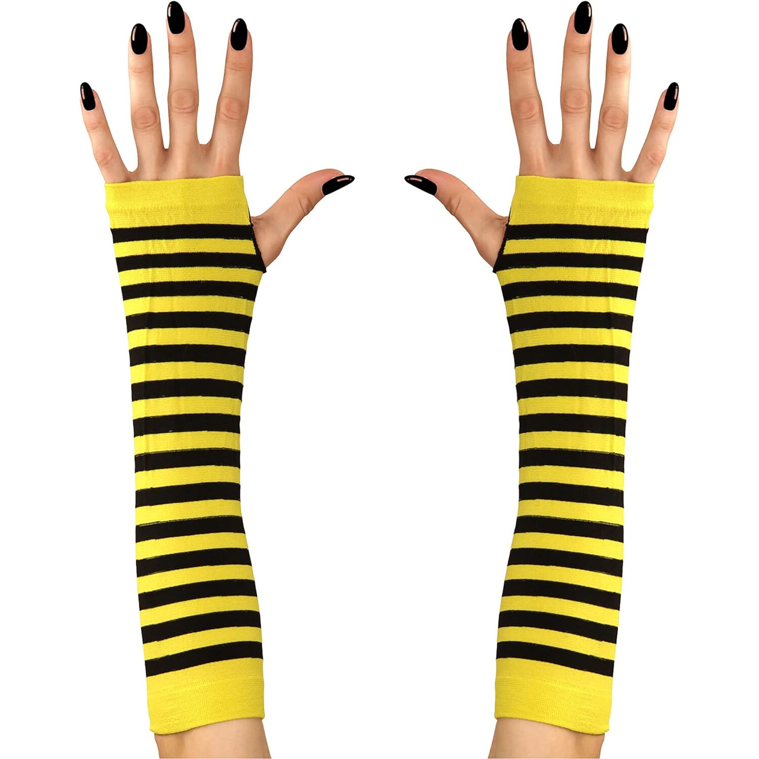 NEU Fingerlose Handschuhe / Stulpen Biene, 33 cm
