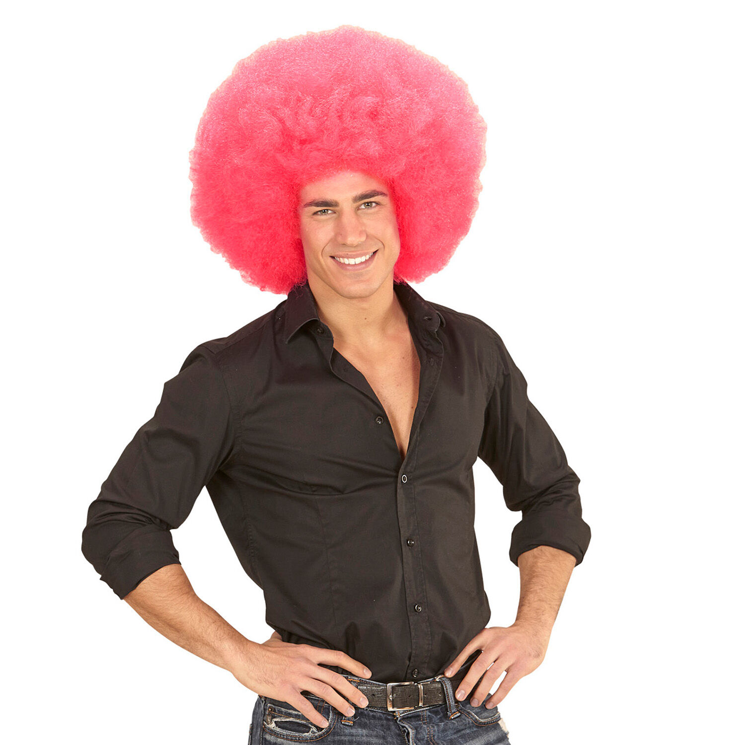 NEU Percke Riesenafro, pink Bild 4