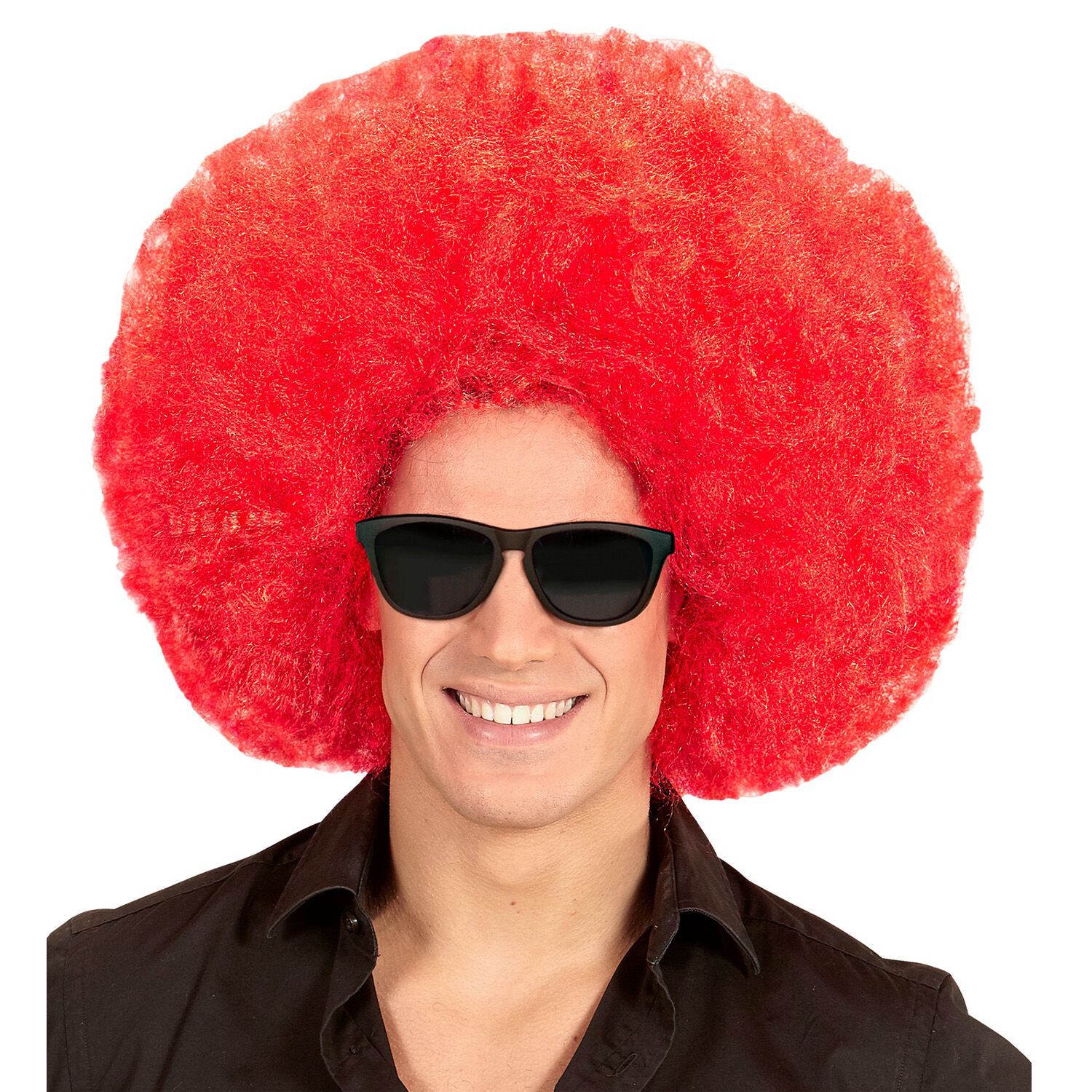 NEU Percke Riesenafro, rot Bild 3