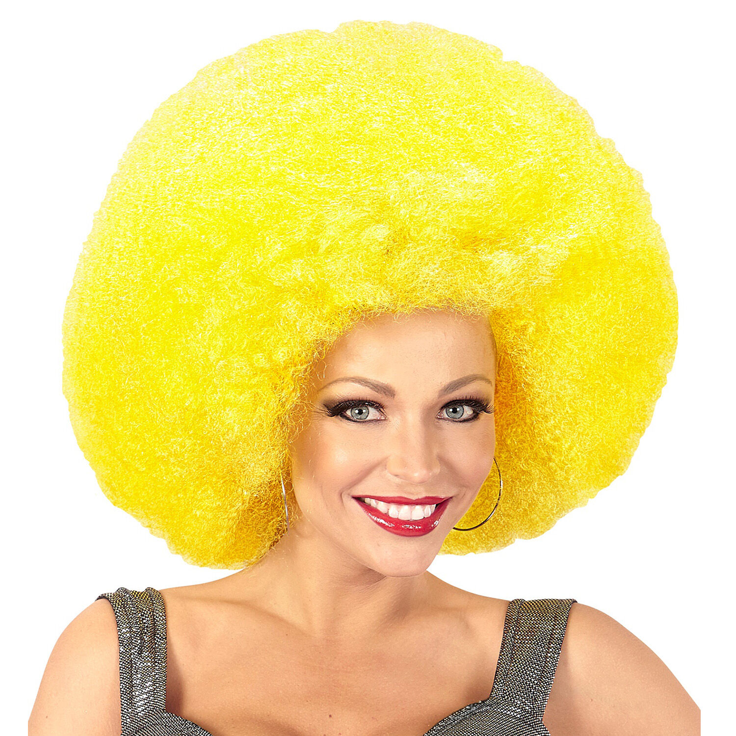 NEU Percke Riesenafro, gelb Bild 2