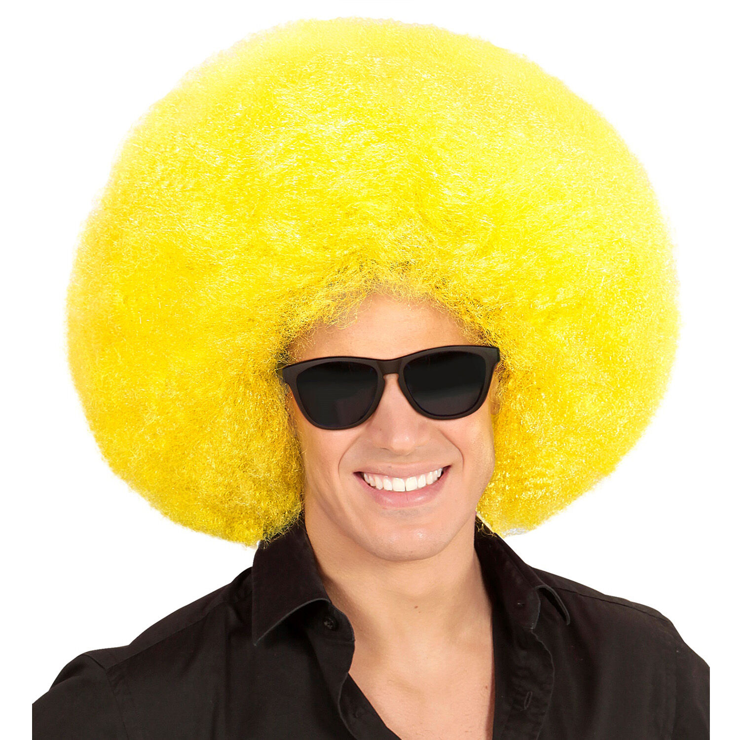 NEU Percke Riesenafro, gelb Bild 3