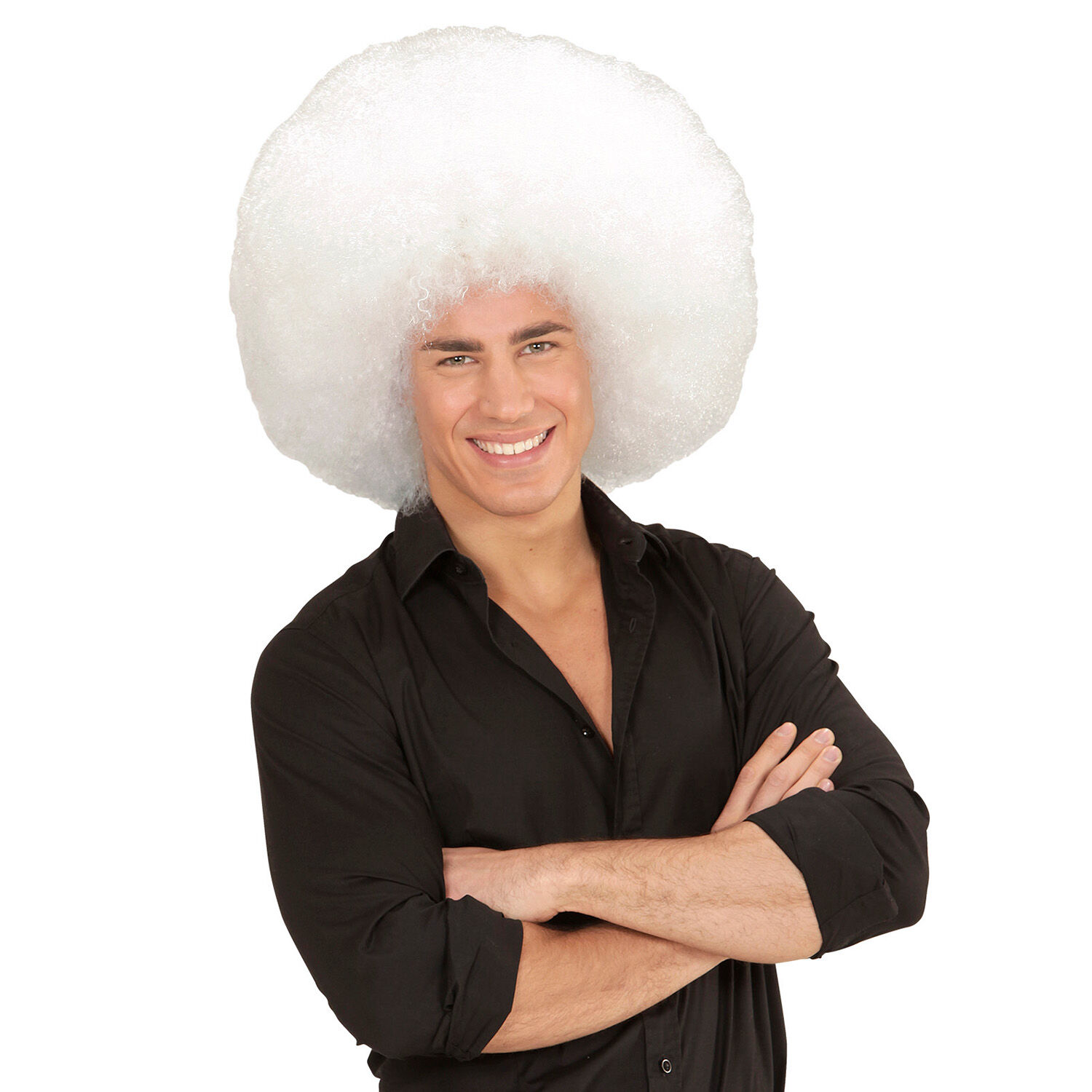 NEU Percke Riesenafro, wei Bild 4