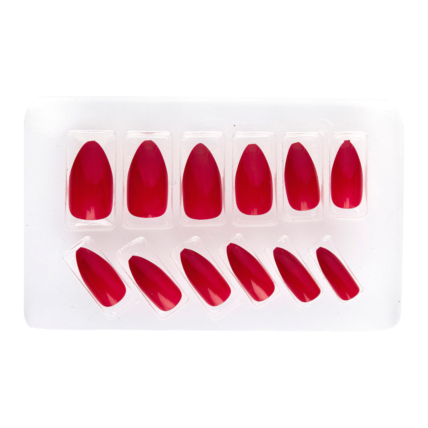 Fingern�gel, bordeaux, 12-teilig, selbstklebend