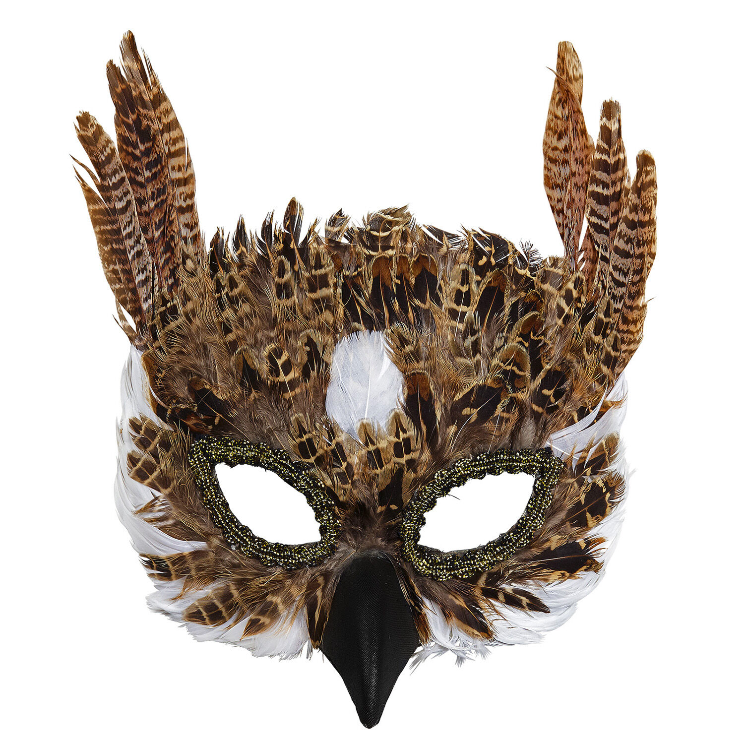 NEU Maske Eule, aus Federn