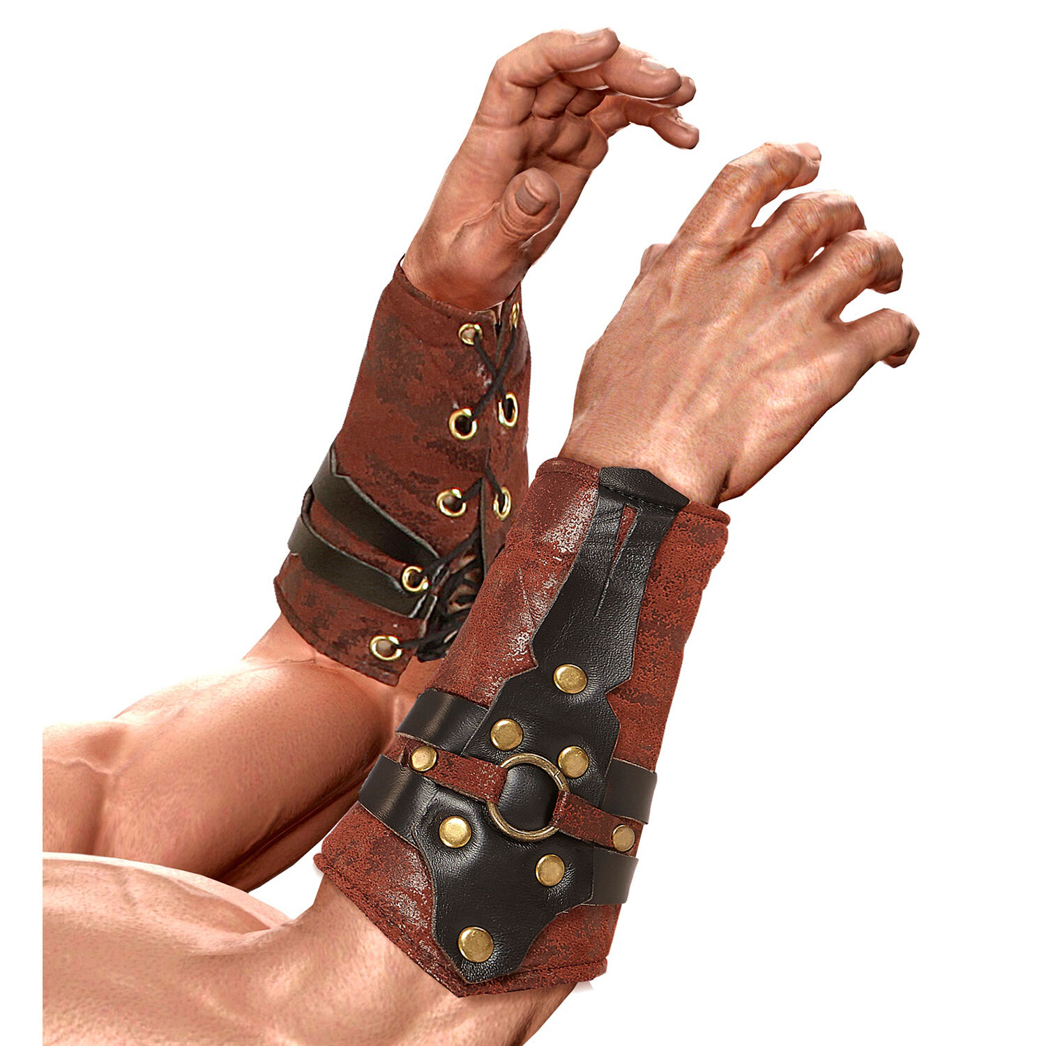 NEU Gladiatoren-Armschoner in Lederoptik