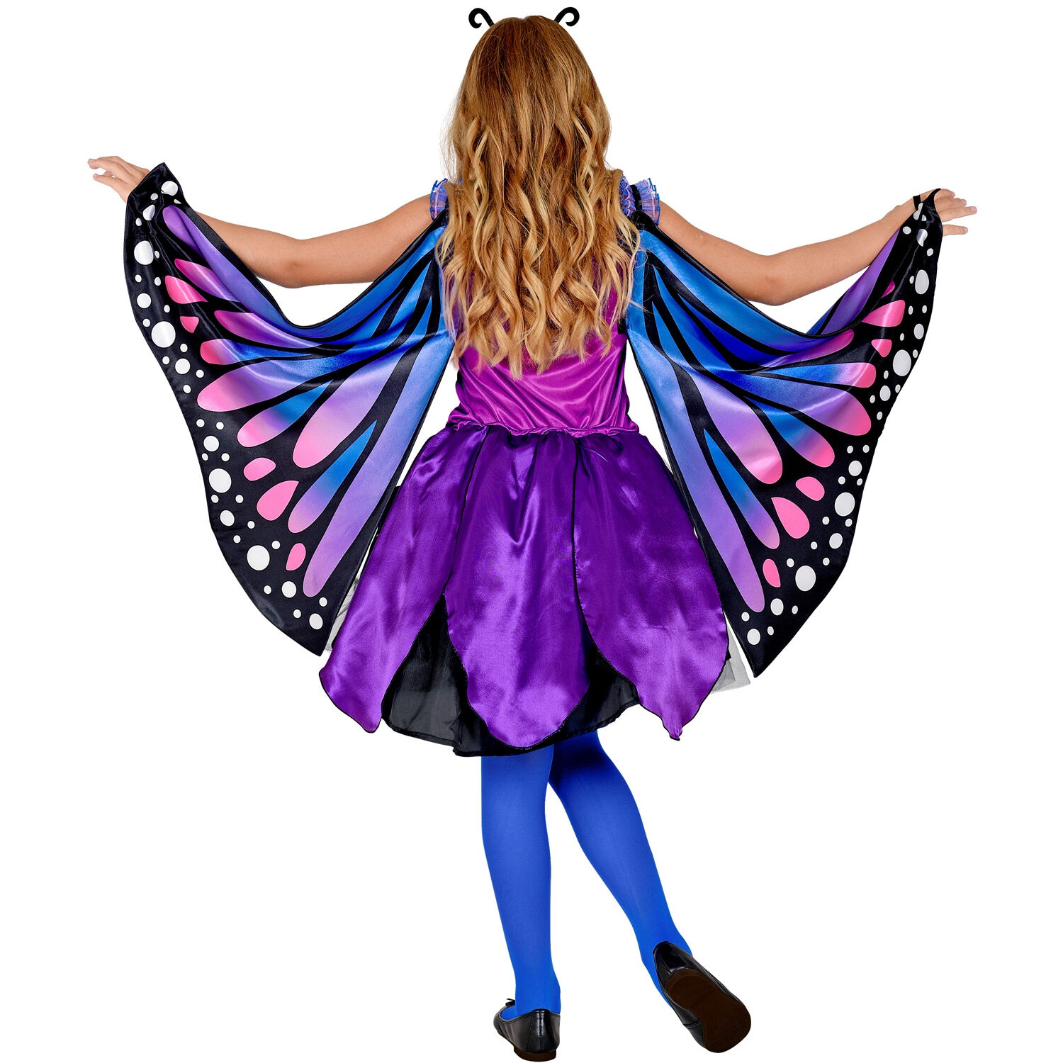 NEU Kinder-Kostüm Schmetterling, Kleid mit Tutu, Flügel, Haarreif, Gr. 116 Bild 2