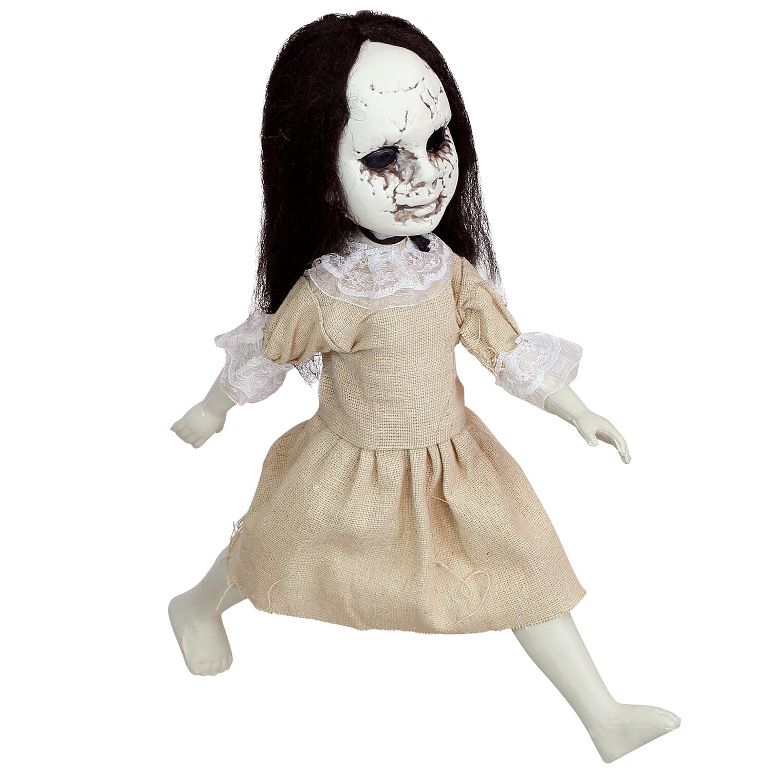 NEU Halloween-Deko-Figur SCHAURIGE PUPPE, mit beweglichen Armen und Beinen, Größe ca. 30 cm