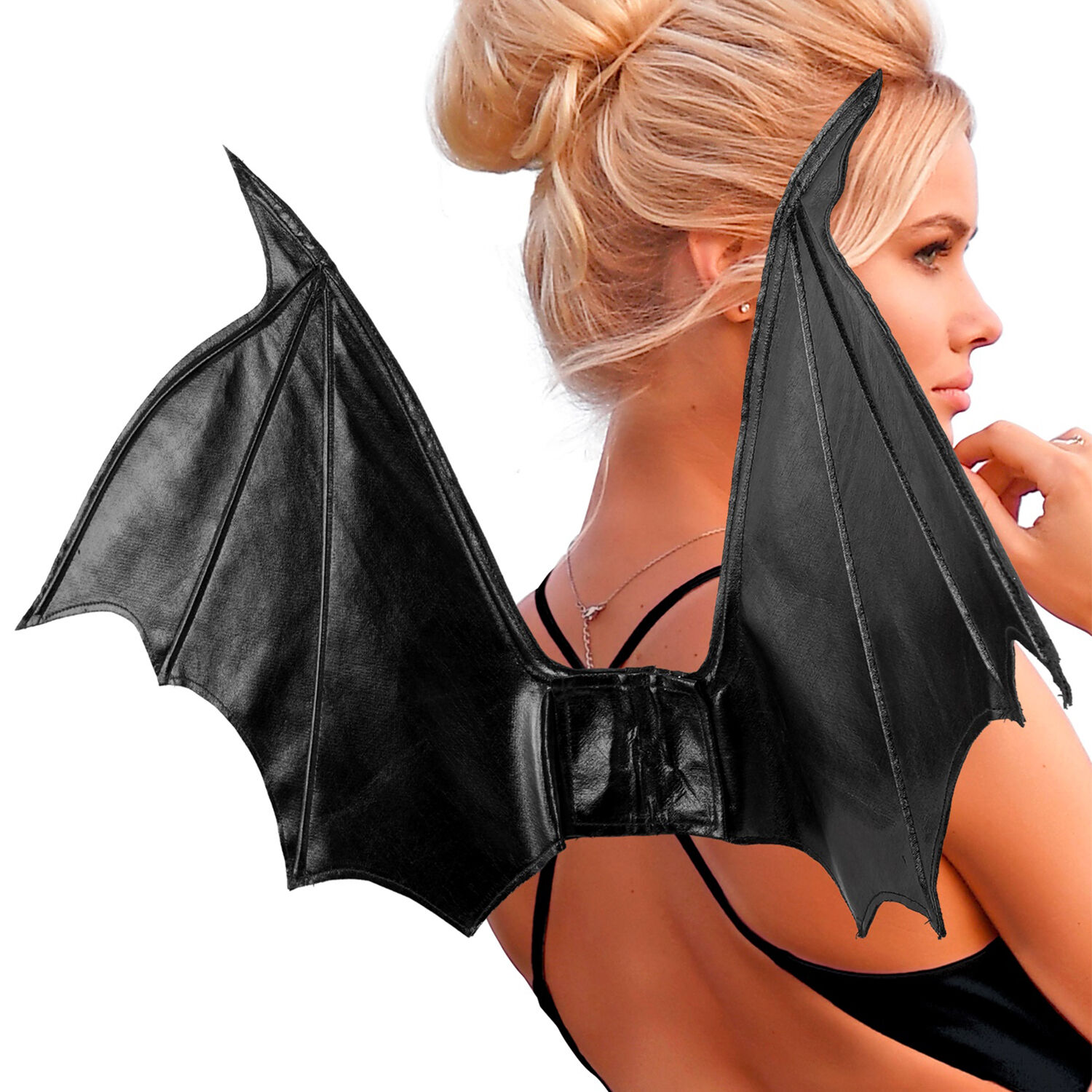 Fl�gel Fledermaus oder Teufel, schwarz