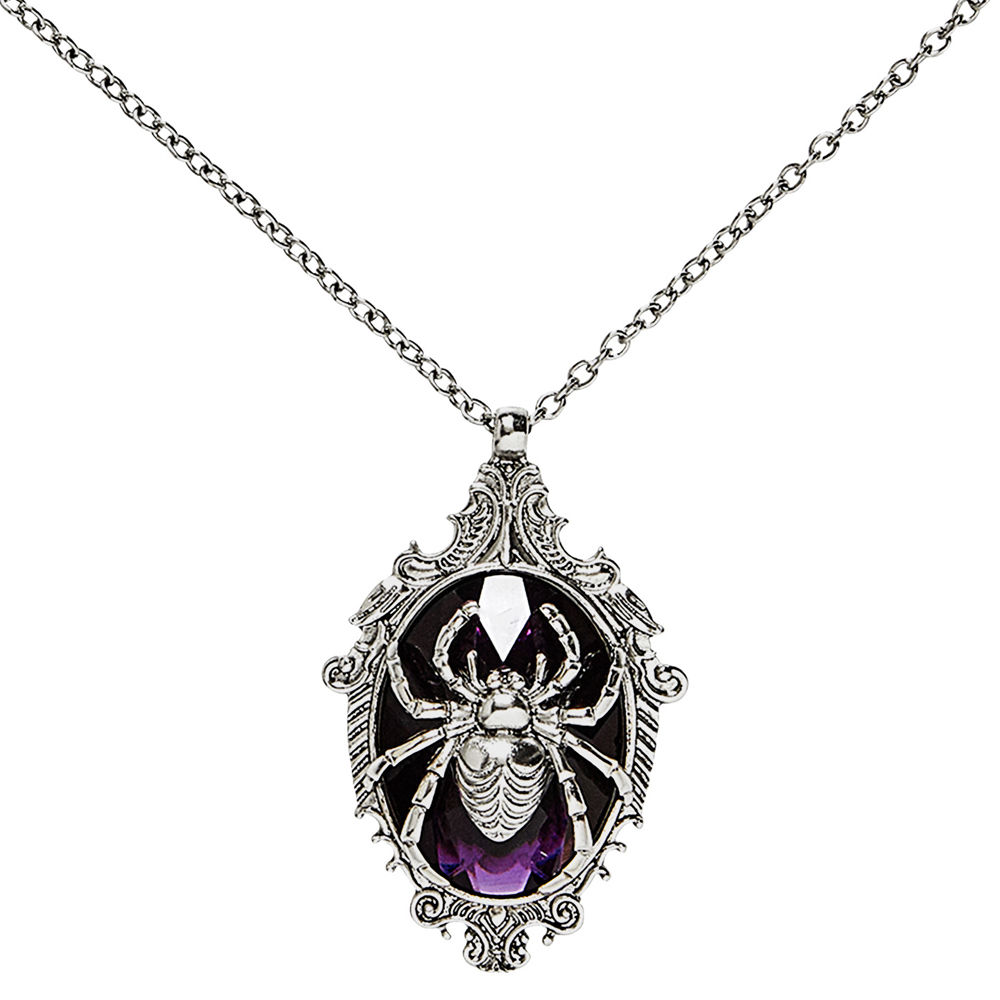 Kette Spinne mit Edelstein