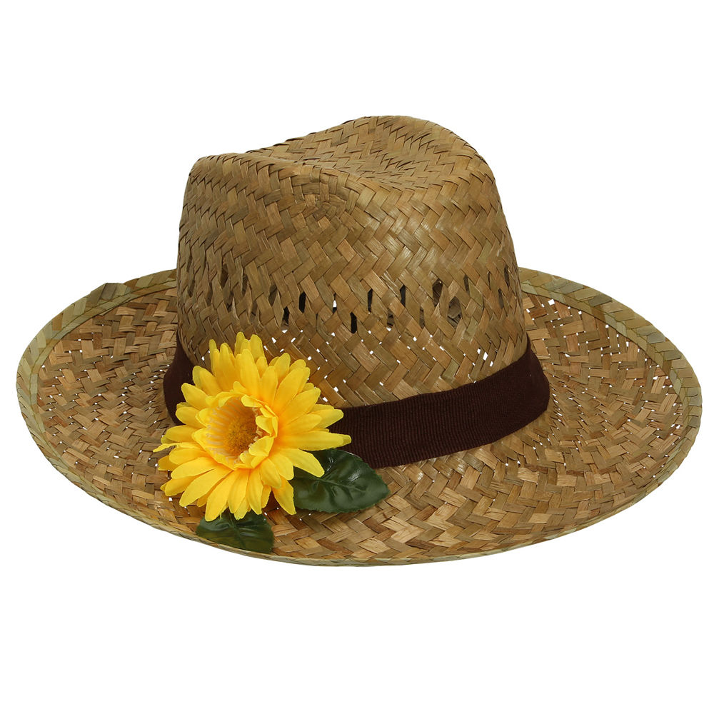 Hut Farmer mit Sonnenblume