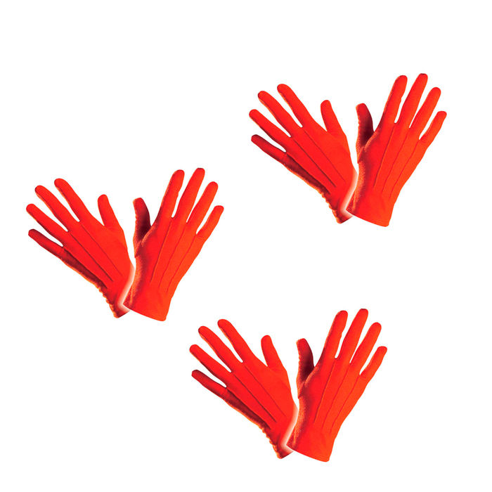 Handschuhe, rot, one size, 12 Stück