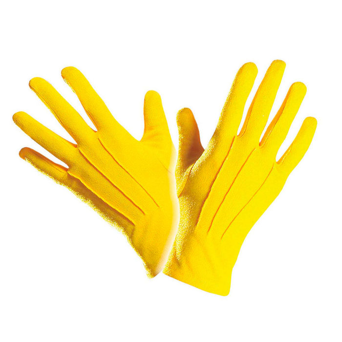 Handschuhe, gelb, one size, 12 Stck Bild 2