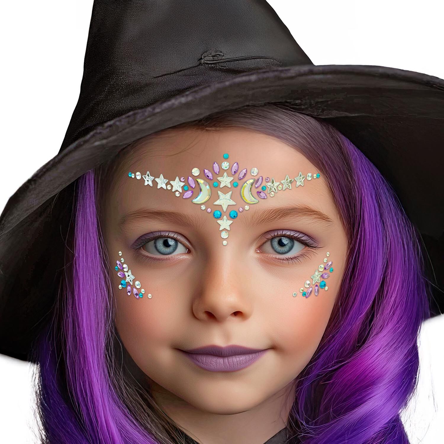Glitzersteine f�rs Gesicht, Hexe Bild 2
