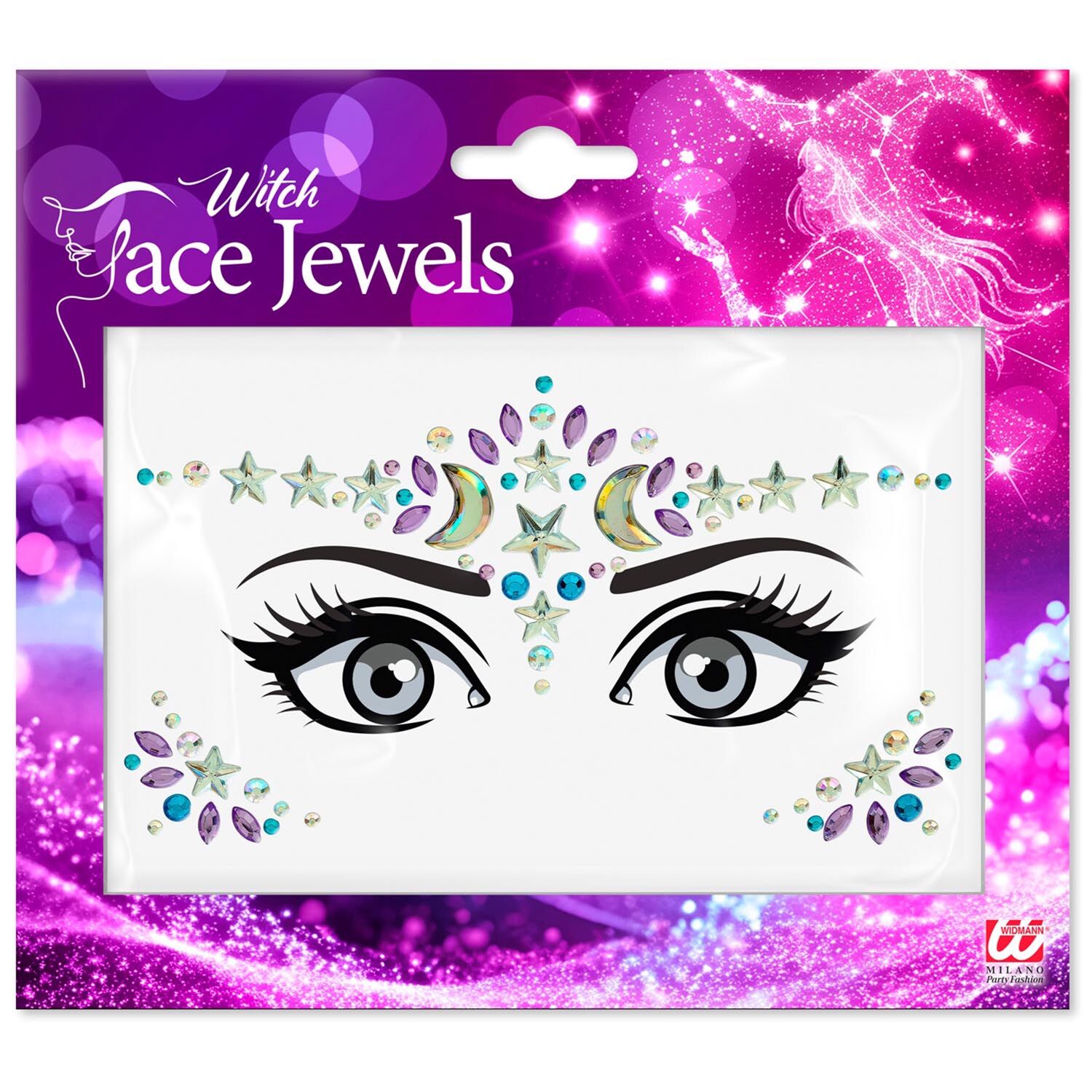 Glitzersteine f�rs Gesicht, Hexe