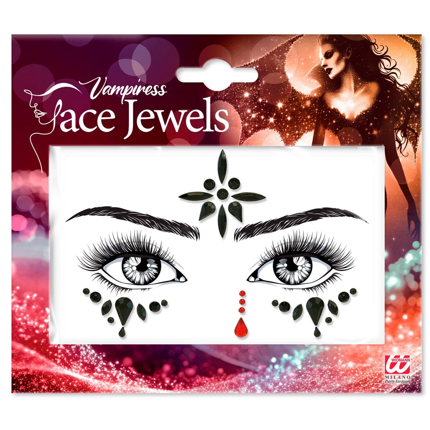 Glitzersteine f�rs Gesicht, Vampirin