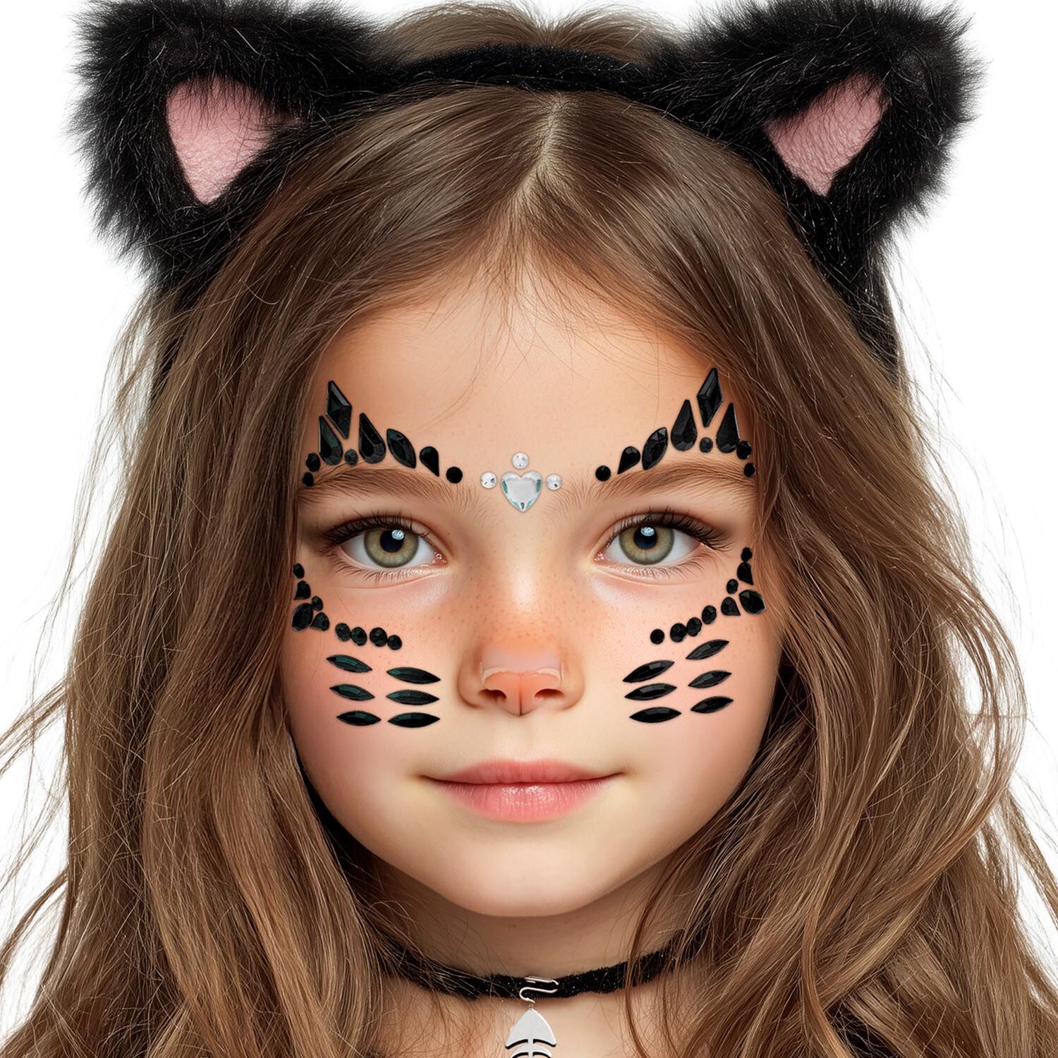 Glitzersteine f�rs Gesicht, Katze Bild 2