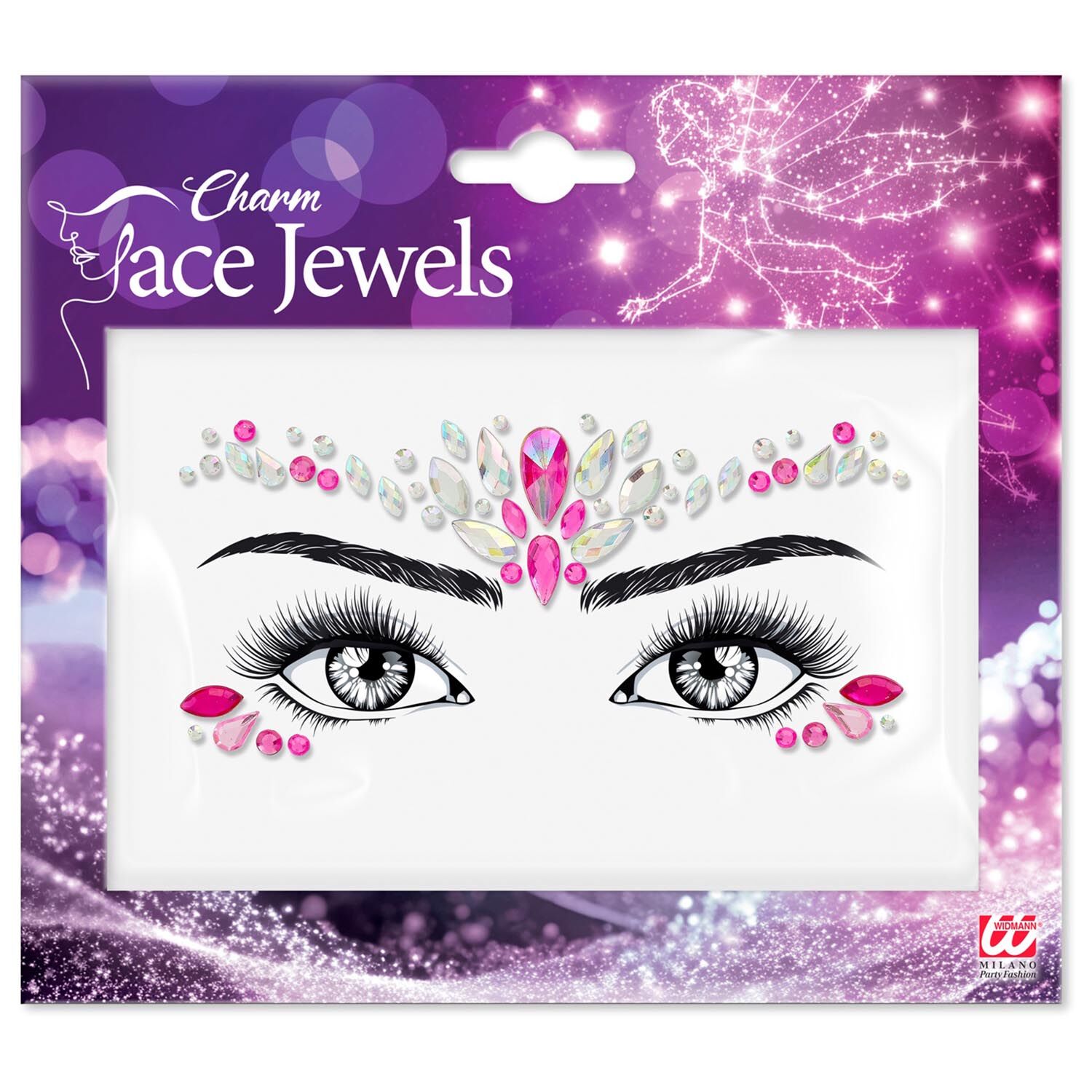 Glitzersteine f�rs Gesicht, Charm, rosa