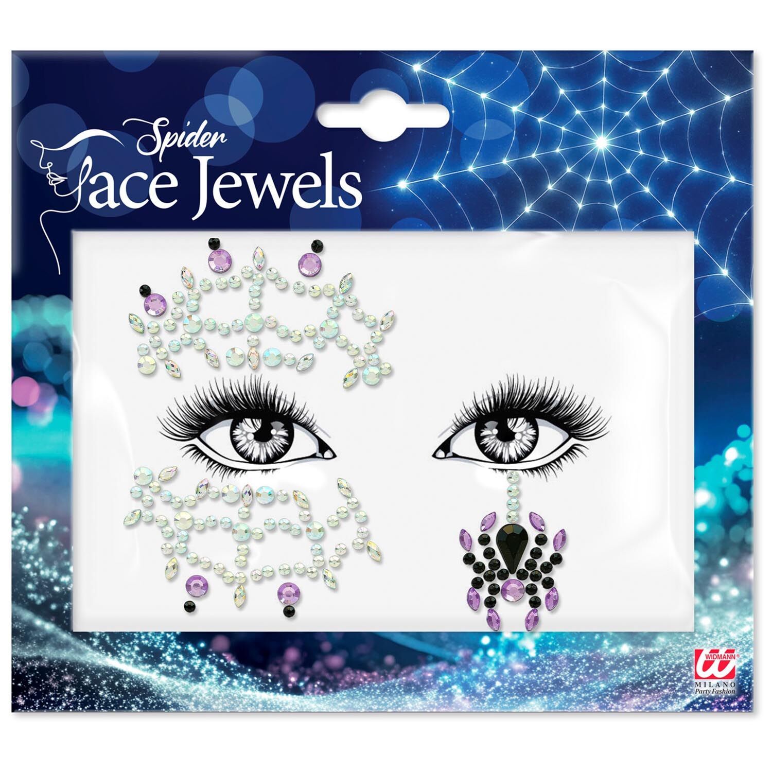 Glitzersteine f�rs Gesicht, Spinne