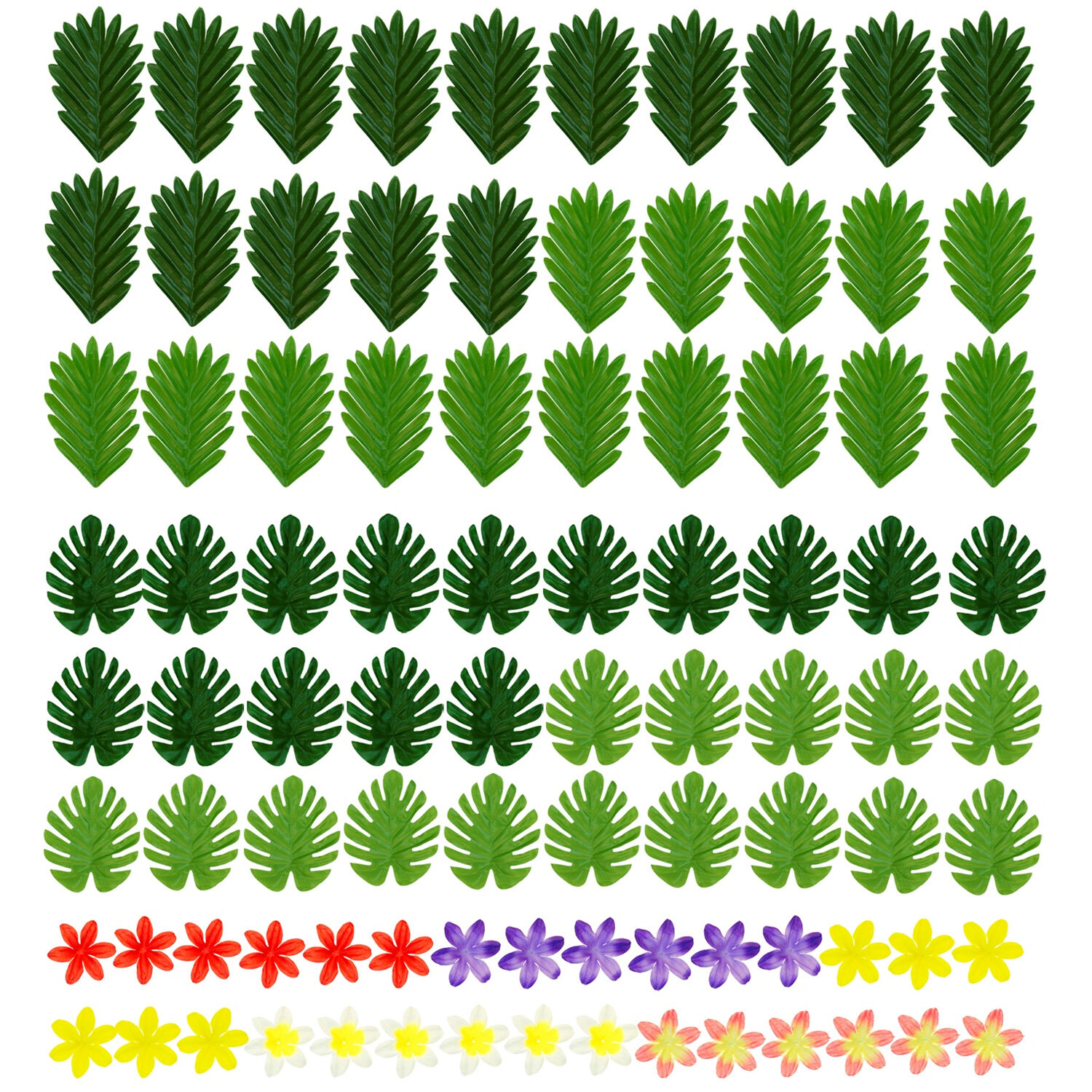 NEU Tischdeko-Set Hawaii, mit 60 Blttern und 30 Blten Bild 2