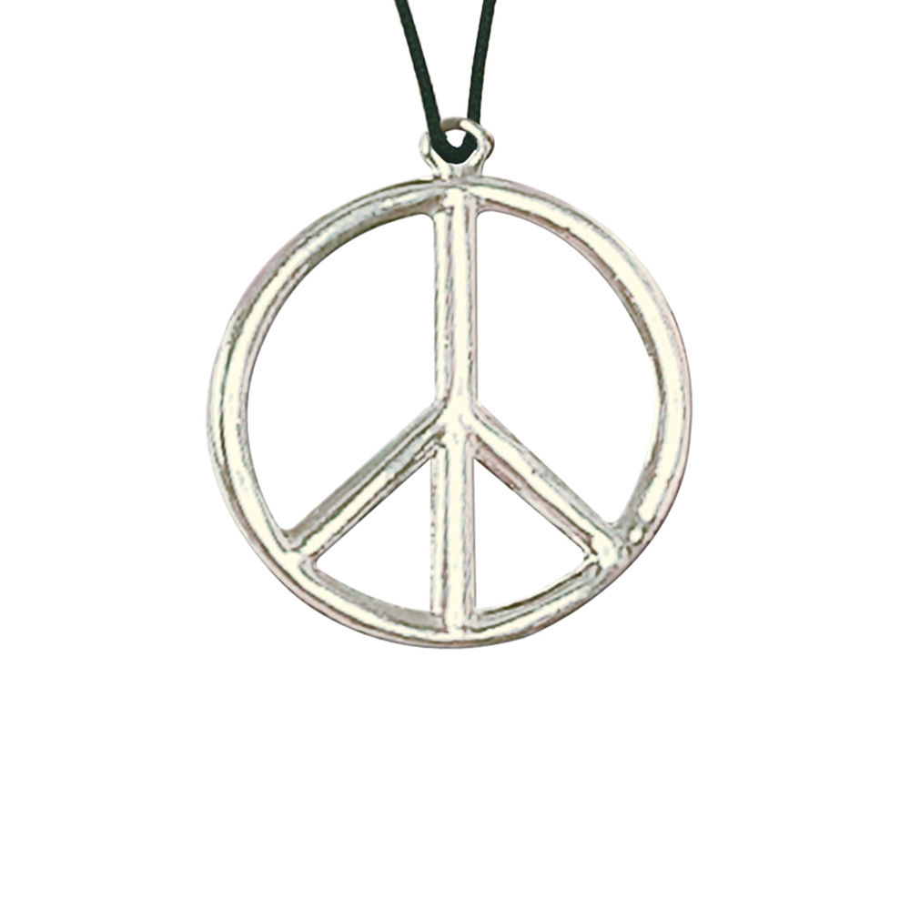 Kette Peace-Symbol, silber