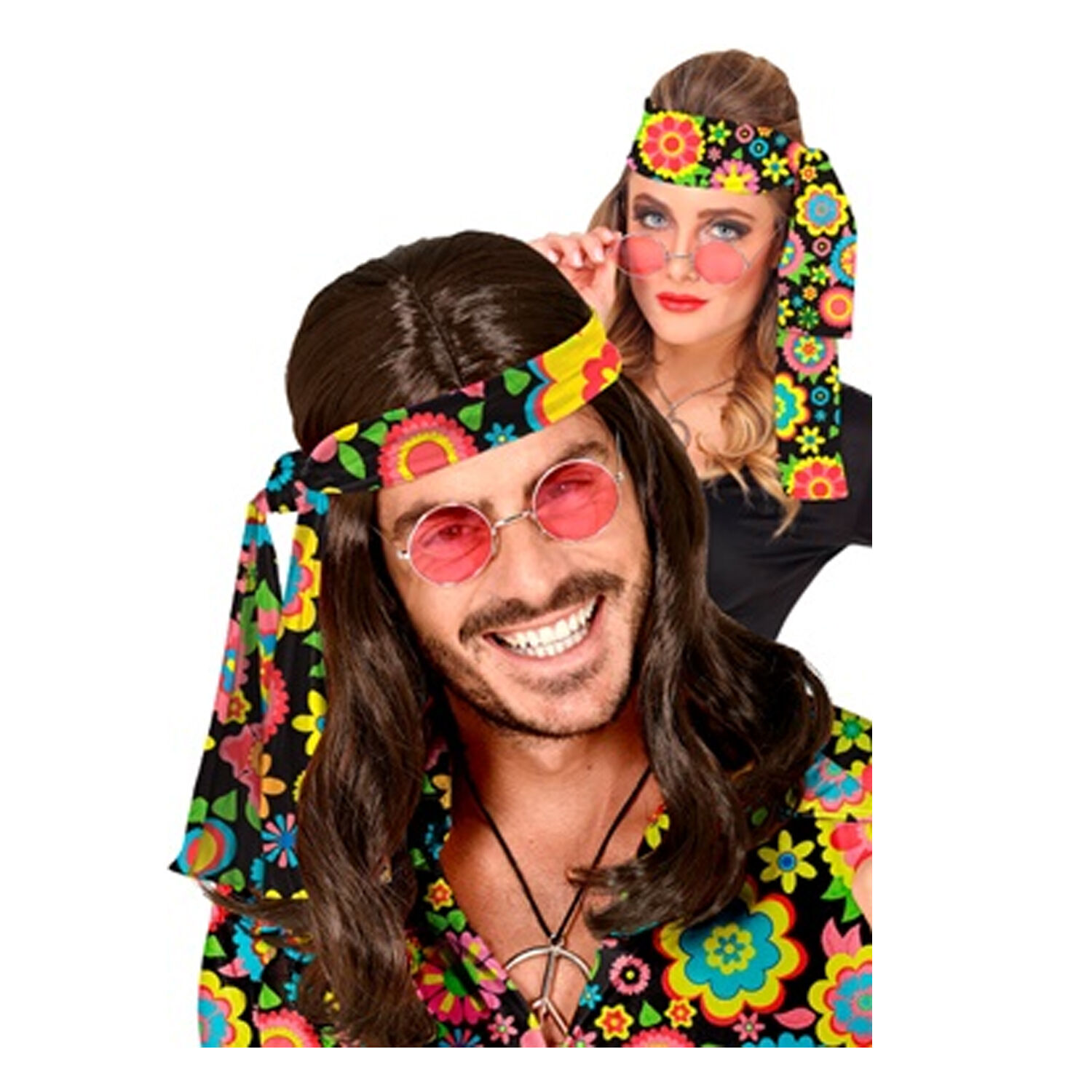 NEU Hippie-Stirnband / Haarband, Bunte Blumen