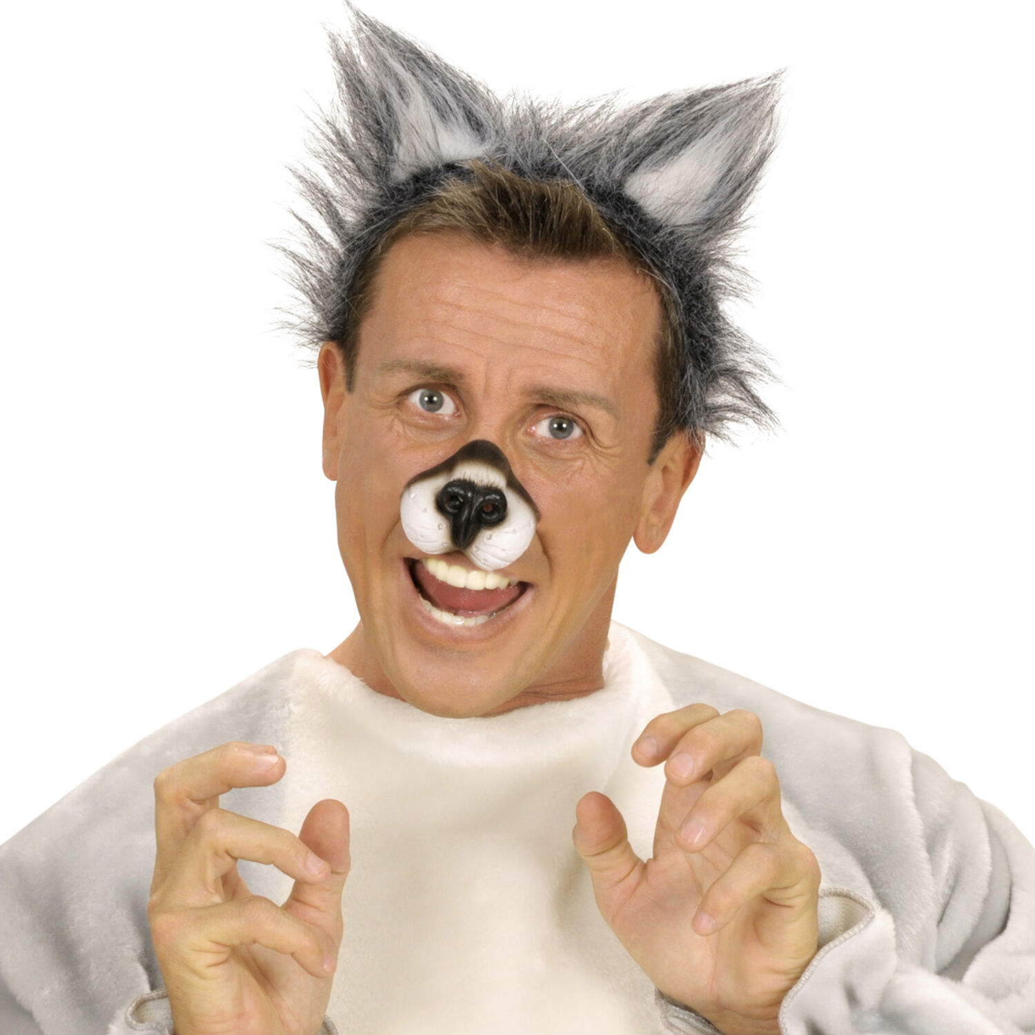 NEU Haarreif Wolfsohren aus Plsch Bild 3