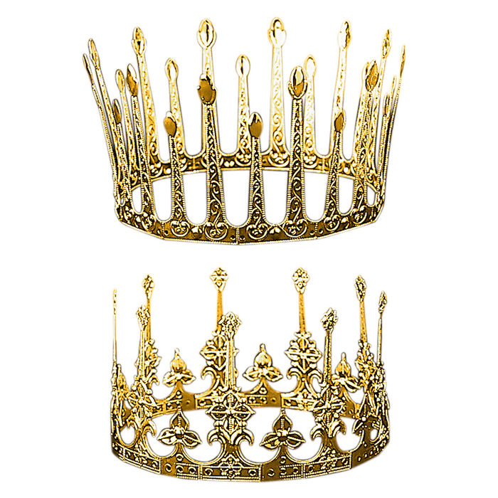 Krone Luxus, Prinzessin, Aluminium, gold
