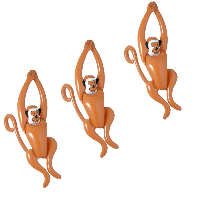 Schaukelnder Affe, aufblasbar, 90 cm, 12 Stück