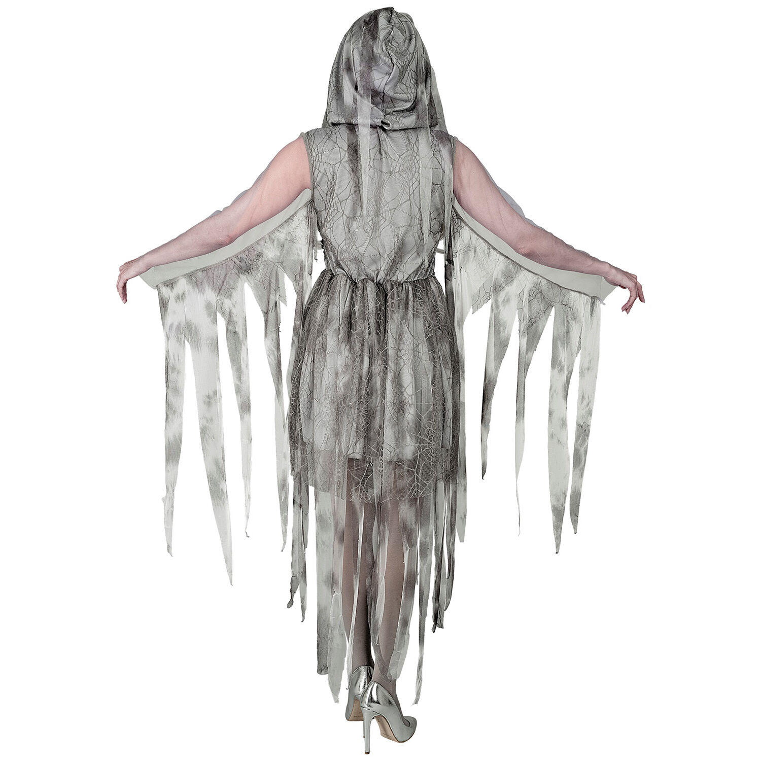 NEU Damen-Kostm Ketten-Geist, Kleid mit Kapuze, inkl. Kette, Gr. XS Bild 3